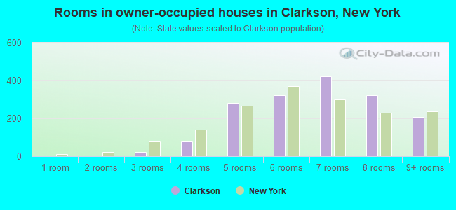 Rooms in owner-occupied houses in Clarkson, New York