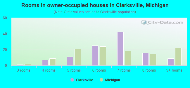 Rooms in owner-occupied houses in Clarksville, Michigan