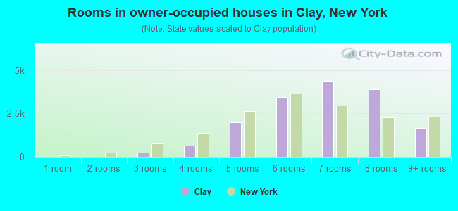 Rooms in owner-occupied houses in Clay, New York