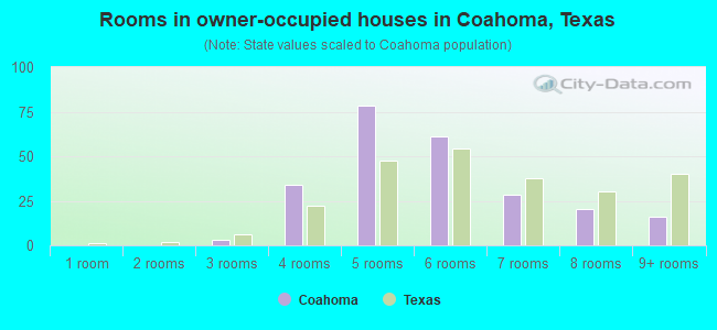 Rooms in owner-occupied houses in Coahoma, Texas