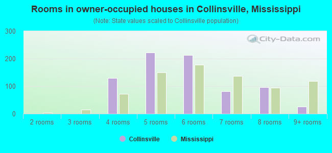 Rooms in owner-occupied houses in Collinsville, Mississippi