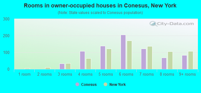 Rooms in owner-occupied houses in Conesus, New York