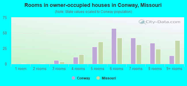 Rooms in owner-occupied houses in Conway, Missouri