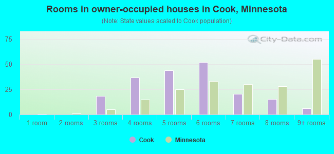 Rooms in owner-occupied houses in Cook, Minnesota