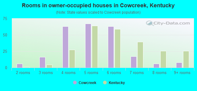 Rooms in owner-occupied houses in Cowcreek, Kentucky