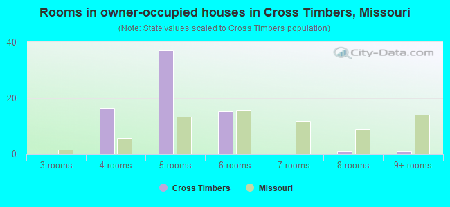 Rooms in owner-occupied houses in Cross Timbers, Missouri