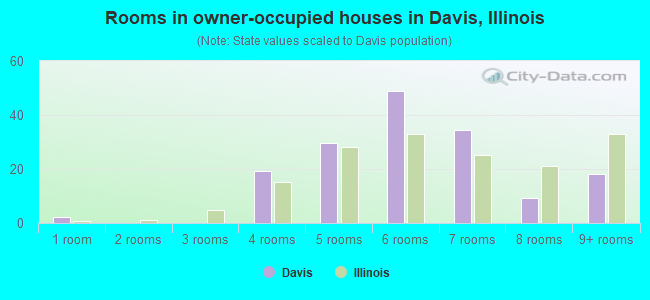 Rooms in owner-occupied houses in Davis, Illinois