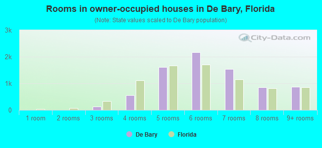 Rooms in owner-occupied houses in De Bary, Florida