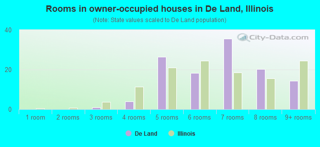 Rooms in owner-occupied houses in De Land, Illinois