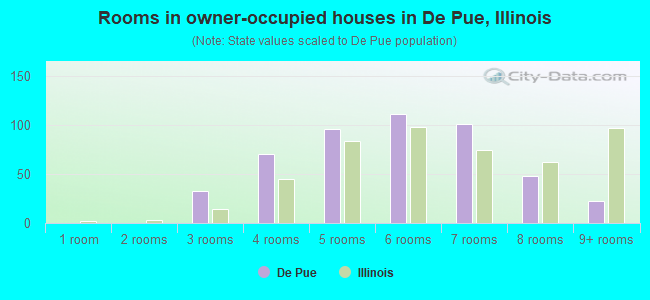 Rooms in owner-occupied houses in De Pue, Illinois