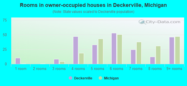 Rooms in owner-occupied houses in Deckerville, Michigan