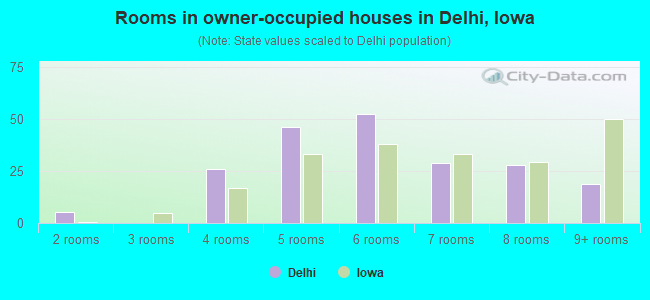 Rooms in owner-occupied houses in Delhi, Iowa