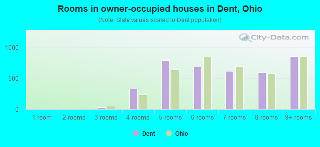 Rooms in owner-occupied houses in Dent, Ohio