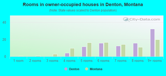 Rooms in owner-occupied houses in Denton, Montana