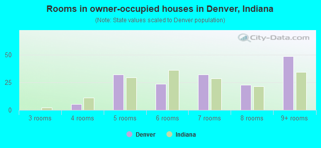 Rooms in owner-occupied houses in Denver, Indiana