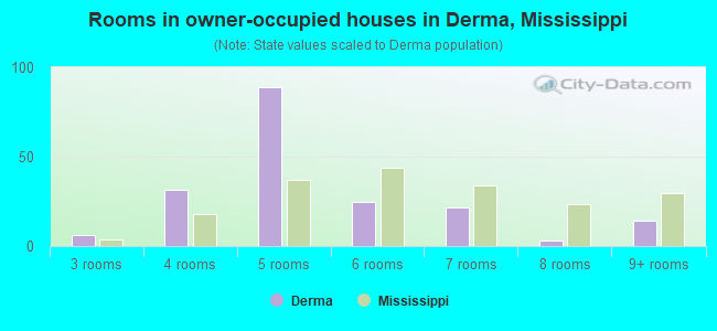 Rooms in owner-occupied houses in Derma, Mississippi