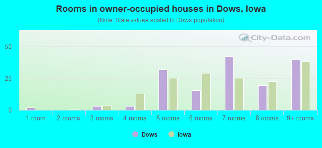 Rooms in owner-occupied houses in Dows, Iowa