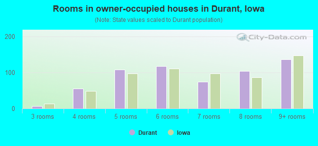 Rooms in owner-occupied houses in Durant, Iowa