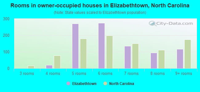 Rooms in owner-occupied houses in Elizabethtown, North Carolina