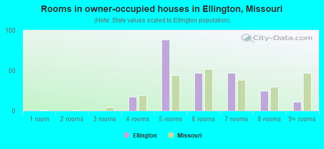 Rooms in owner-occupied houses in Ellington, Missouri