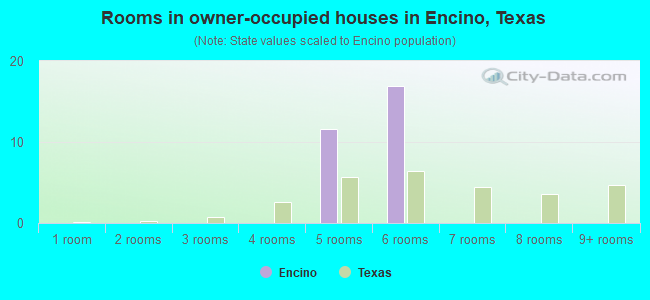 Rooms in owner-occupied houses in Encino, Texas