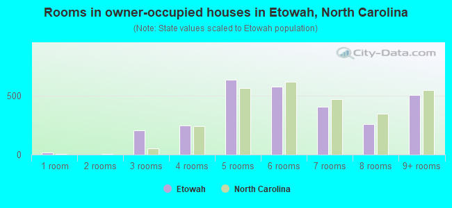 Rooms in owner-occupied houses in Etowah, North Carolina