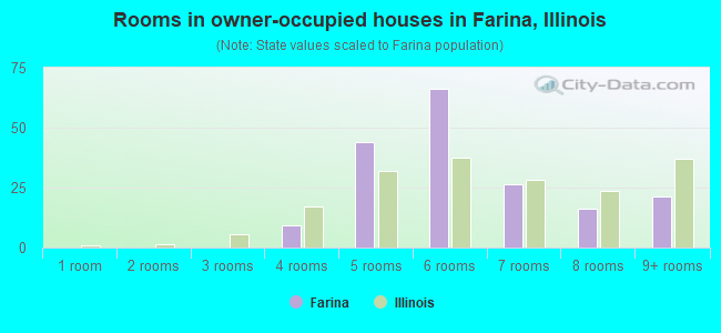 Rooms in owner-occupied houses in Farina, Illinois