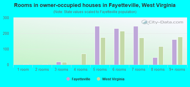 Rooms in owner-occupied houses in Fayetteville, West Virginia