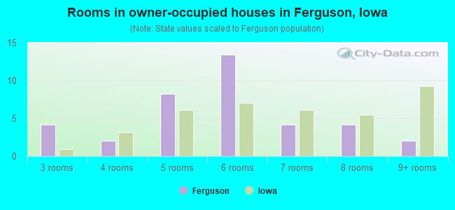 Rooms in owner-occupied houses in Ferguson, Iowa