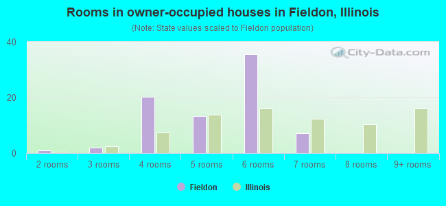 Rooms in owner-occupied houses in Fieldon, Illinois