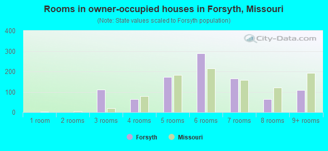 Rooms in owner-occupied houses in Forsyth, Missouri