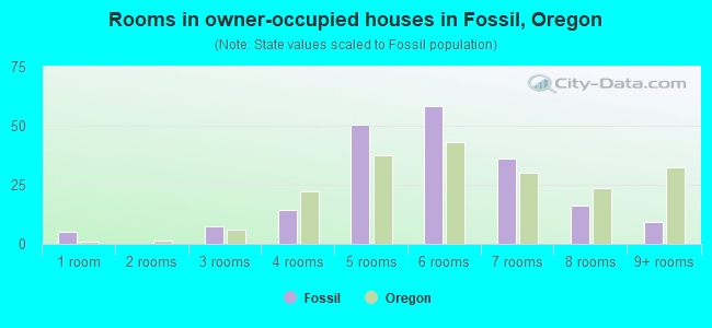 Rooms in owner-occupied houses in Fossil, Oregon