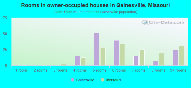 Rooms in owner-occupied houses in Gainesville, Missouri