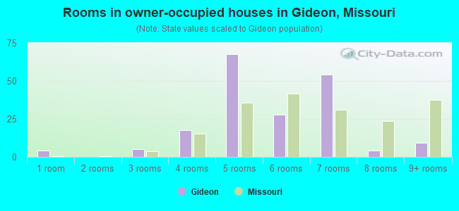 Rooms in owner-occupied houses in Gideon, Missouri