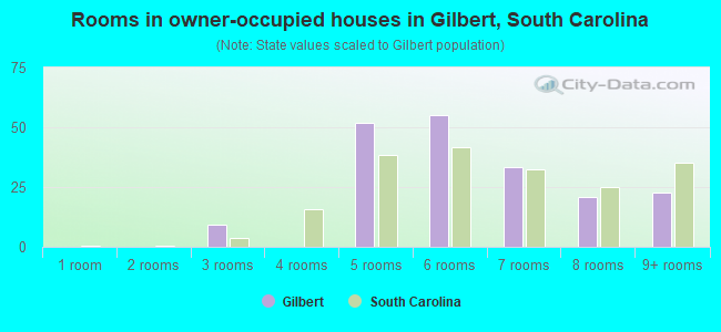 Rooms in owner-occupied houses in Gilbert, South Carolina