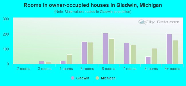Rooms in owner-occupied houses in Gladwin, Michigan
