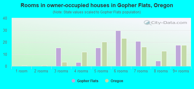 Rooms in owner-occupied houses in Gopher Flats, Oregon
