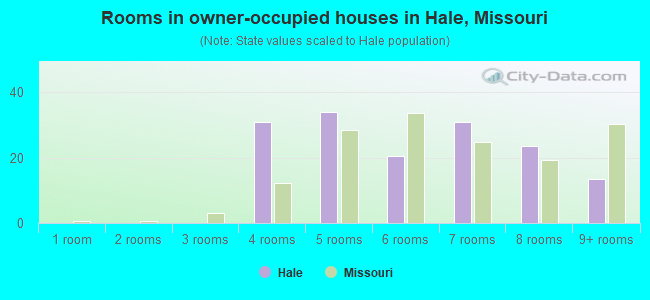 Rooms in owner-occupied houses in Hale, Missouri