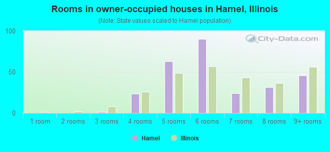 Rooms in owner-occupied houses in Hamel, Illinois