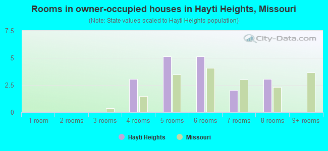Rooms in owner-occupied houses in Hayti Heights, Missouri