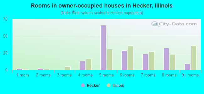 Rooms in owner-occupied houses in Hecker, Illinois