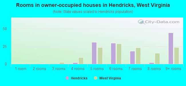 Rooms in owner-occupied houses in Hendricks, West Virginia