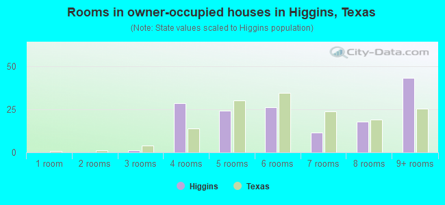 Rooms in owner-occupied houses in Higgins, Texas