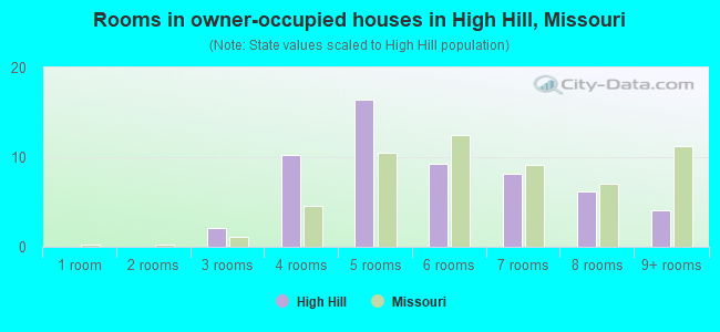 Rooms in owner-occupied houses in High Hill, Missouri