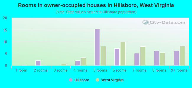 Rooms in owner-occupied houses in Hillsboro, West Virginia