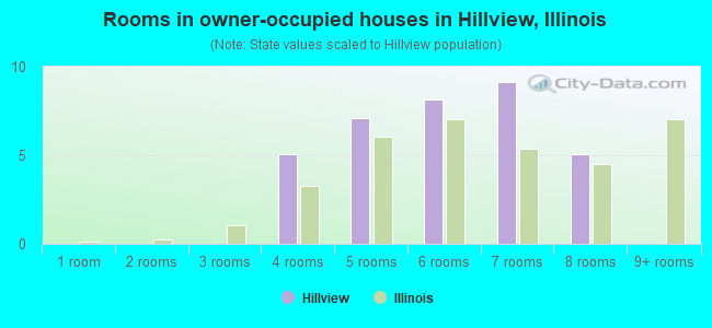 Rooms in owner-occupied houses in Hillview, Illinois
