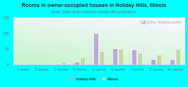 Rooms in owner-occupied houses in Holiday Hills, Illinois