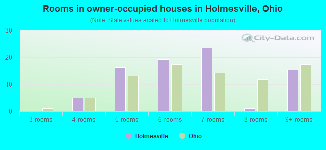 Rooms in owner-occupied houses in Holmesville, Ohio
