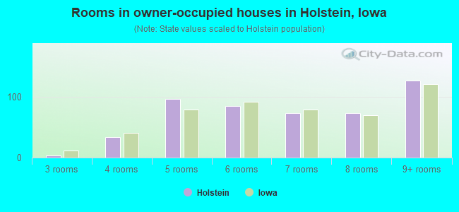 Rooms in owner-occupied houses in Holstein, Iowa