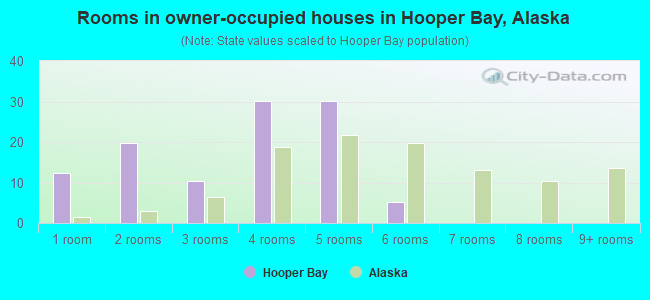 Rooms in owner-occupied houses in Hooper Bay, Alaska